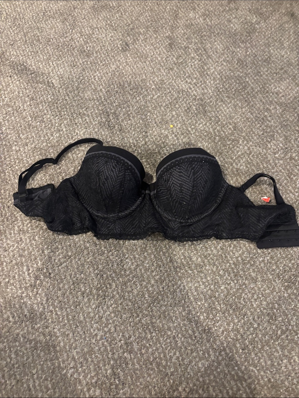 PINK Victoria's Secret Black Lace Convertible Bra